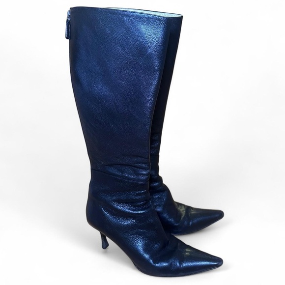 Gucci heeled black leather boots